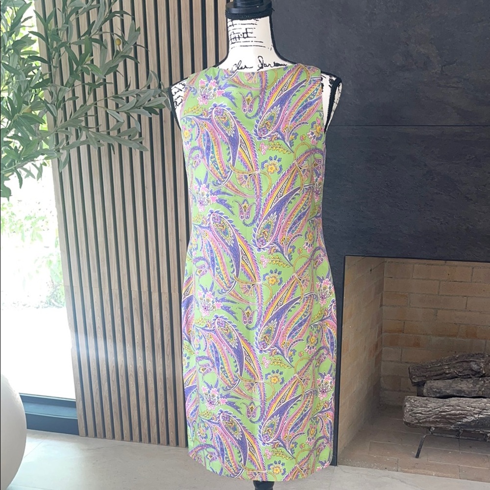 Ralph Lauren silk paisley dress